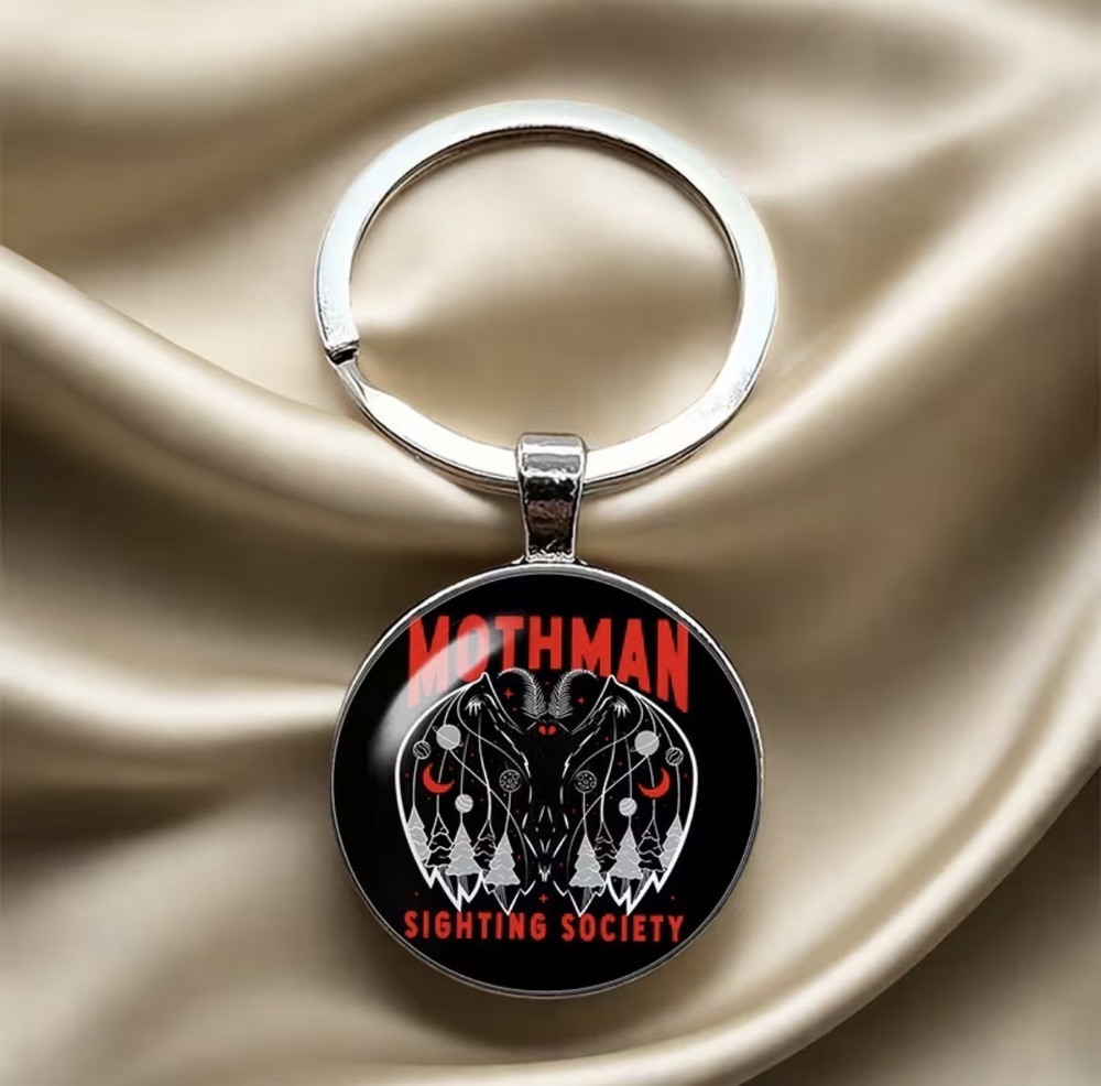3/$25 Mothman Sighting Society Keychain NEW